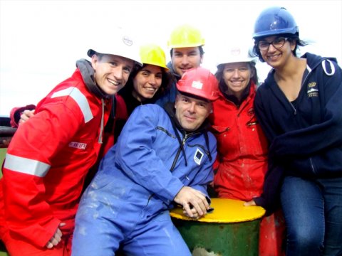 Happy science team! From left to right: Gareth, Laura, Paul, Claudio, Jenny and Tahmeena